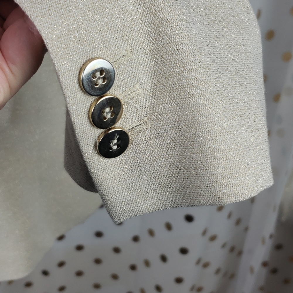 Zara Basic Single Breasted Gold Blazer - image 6